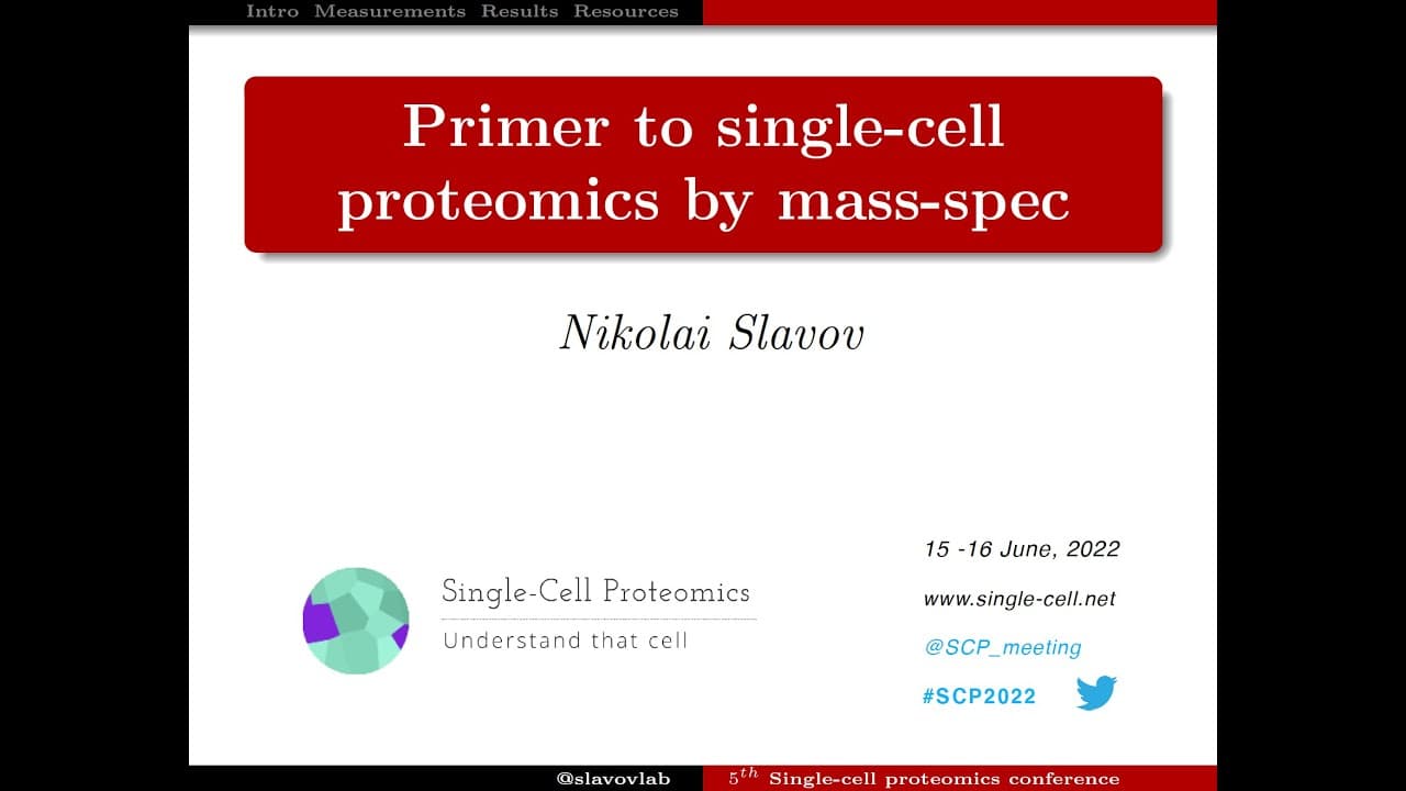 Primer on single-cell proteomics by mass-spectrometry