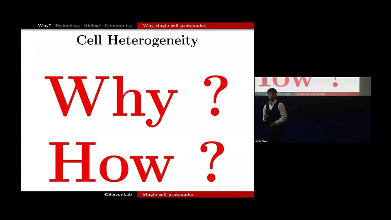 Biological and technological frontiers for single-cell proteomics | Prof. Nikolai Slavov | SCP2023