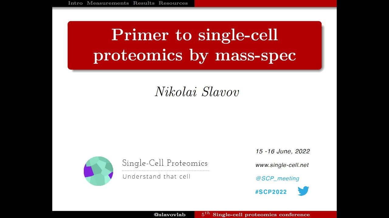 Primer on single-cell proteomics by mass-spectrometry